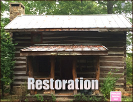 Historic Log Cabin Restoration  Barren Springs, Virginia